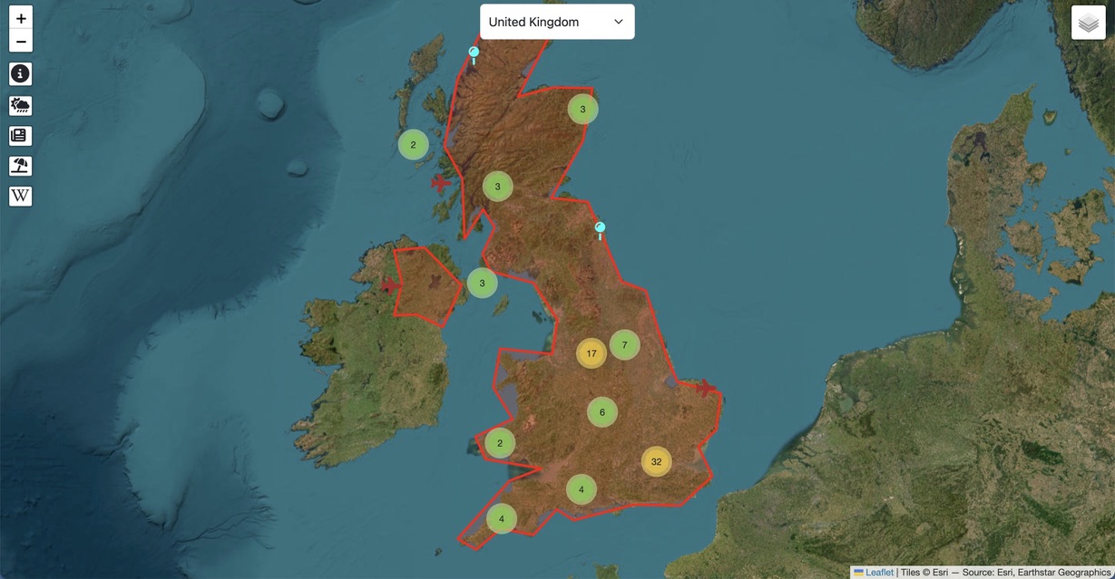 Gazetteer Cluster Grouping