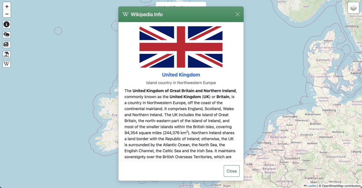 Gazetteer Wikipedia Modals